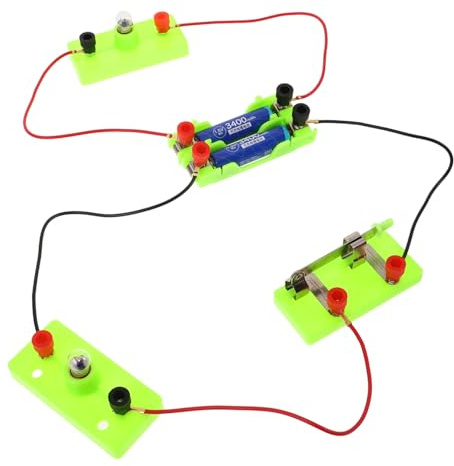 SUPVOX Kit de Eléctrico Educativo para Bombilla Luz Experimentos Ciencia Stem Material Didáctico para Aprendizaje Física Fácil Montaje Compacto y Portátil