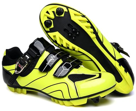 Mateju Fahrradschuhe MTB Herren Damen 36-47EU, Mountainbike Schuhe mit Klicksystem Herren Damen rutschfeste Atmungsaktive für Outdoor Radschuhe