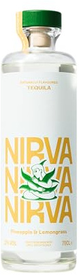 Nirva Spirit - Pineapple & Lemongrass Tequila - 22% Vol - 70cl Bottle | Flavoured Tequila Crafted With Small Batch Blue Agave And Natural Botanicals For A Smooth, Premium Finish.