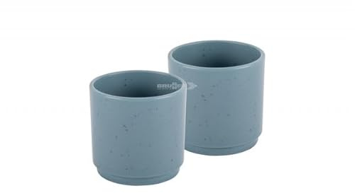 BRUNNER INMANO Set espresso composto da 2 tazzine da caffè in melamina e fondo antislip (DOLOMIT DENIM)