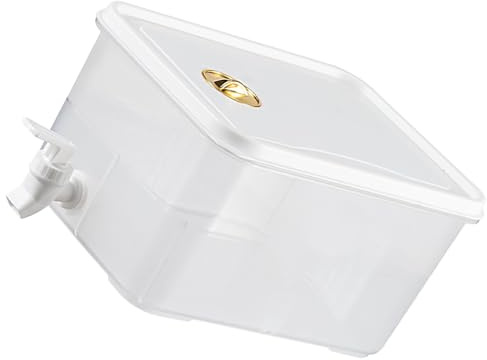 Distributore acqua trasparente per frigorifero da 5 litri con rubinetto a prova perdite Contenitore per bevande facile da riempire per brocca d ' acqua stabile per casa, cucina, ufficio