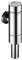 SCHELL 022490699 WC-Spülarmatur SCHELLOMAT SILENT ECO, DN20 , Spülarmatur / WC Druckspüler ¾“ , Ganzmetall-Spülarmatur mit Drucktaste, mit Rohrunterbrecher, 1 – 1,3l/s; 1,2-5bar; 4,5-9l; ,28 x 26mm