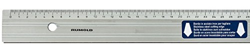 RUMOLD Aluminium Schneidelineal mit Stahleinlage, 30cm