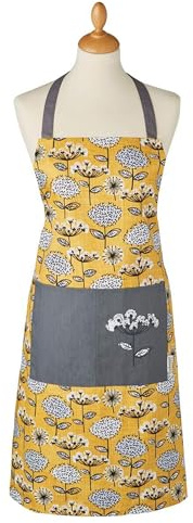 Cooksmart Women's Cotton Kitchen Apron, Retro Meadow Design