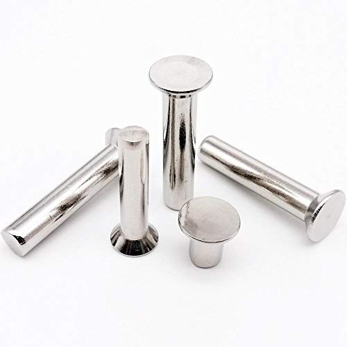 10/50 Stück M1 M1,2 M2 M2,5 M3 M4 M5 M6 304 Edelstahl Flacher Senkkopf Massivniet Selbststeckend GB869 Durchmesser 1-6 mm, 5 mm, M2,5 50 Stück