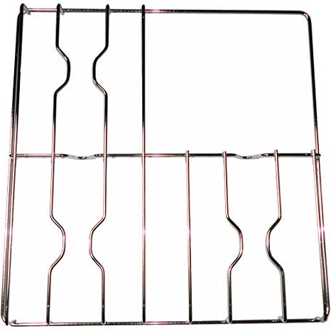 Smeg Griglia in filo cromato colore inox 456 x 447 mm. per cucina piano cottura 3 fuochi a gas con piastra elettrica - F5314