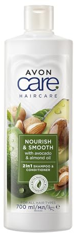 Avon Care 2 in 1 Shampoo & Spülung mit Avocado- und Mandelöl, 700 ml