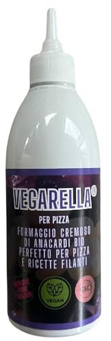 Vegarella® KIT PIZZERIA | Mozzarella di Anacardi Cremosa 750ml x3 (tot 2,25 Litri) | 100% Vegetale | Liquida | Formaggio Vegano Filante | Fonde come la Mozzarella Vaccina!