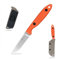 SDOKEDC DC53 Stahl messer Feststehende Klinge mit G10 Griff & Kydex Scheide Jagdmesser für Männer EDC Outdoor Camping Survival (weiß & orange G10 Griff)