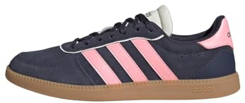 adidas Damen BREAKNET Sleek Shoes, Shadow Navy/pink Spark/Off White, 36 EU