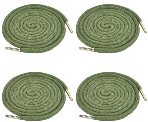 4 Stück Kordel für Jogginghose, 130 cm Kordelzug für Hoodie Polyester Band Universal Kordelenden Metall Ersatz-Saiten für Jacken Sweat Shirt Shorts Sporthosen Handtaschen (Grün)