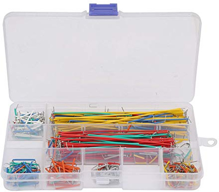 Luocute Planche à Pain Préformée Assortie avec la Boîte de Rangement en Plastique, Longueurs Assorties par Kit Multicolore de Fil de Câble de Pullover Kit de Fil de Pullover de 560PCs,