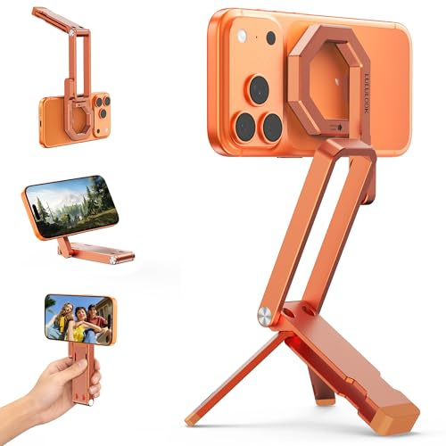 LULULOOK Rugged Magnetic Phone Tripod Stand for iPhone/Pixel 10