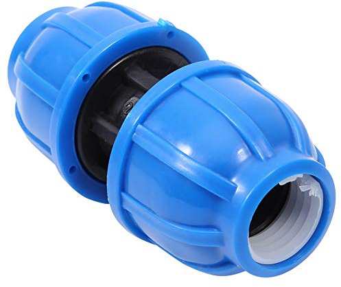 Fdit Connettore per Tubo Dell'Acqua in Plastica PE da 5 Pezzi, Raccordo Dritto da 20 Mm a 20 Mm per Tubi in PVC PPR PE, Giunto Idraulico per Sistemi di Acqua Potabile