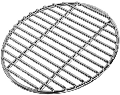 Bemonew Remplacement des grilles de Gril, Plateau de Cuisson Rond épais en Acier Inoxydable 16 Pouces pour Le Camping, Le Pique-Nique et Le Jardin