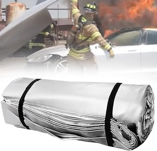 Couverture anti-feu de voiture pour véhicules électriques et à gaz, couverture de sécurité double face en silicone, extincteur pour accidents automobiles