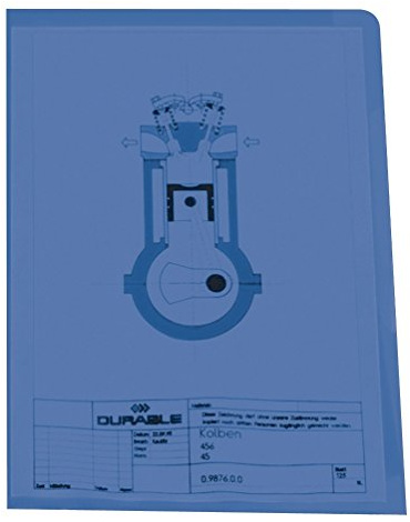 Durable 233906 Aktmapp A4, blå, 50 stycken