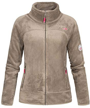 Geographical Norway Damen warme Übergangs Outdoor Fleecejacke mit Stehkragen bans production