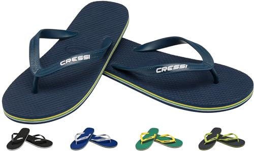 Cressi Beach Flip Flops Chanclas de Playa Unisex para Adultos, Azul Navy/Azul, 39/40
