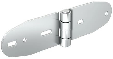 Charnière en acier zingué axe de 10 mm dimension 196x50 mm