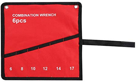 Nikou Roll Up Tools Bag, Reisetasche mit Mehreren Taschen Werkzeug Rolltasche Aufbewahrungstasche Spanner Zangenschlüsselhalter Canvas Organizer für Elektriker (Größe : 6 Pockets)