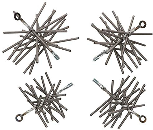KOTARBAU Schornsteinbesen 200 mm Aus Federstahldraht Flexibel Robust Kaminbesen Rußbesen Kaminbürste Kaminreiniger Gemauerte Schornstein Kamin