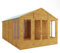 BillyOh Holly 16x10 Apex Summer House Shed, Log Cabin | Spray Treated - Garden Room with Wide Double Doors, Storage Shed, Tongue and Groove Construction | Versatile Tiny Home for Garden Office