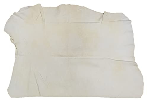 Peau de Chamois pour Voitures, Chiffons secs pour Voiture, Daim éponge en Daim, Forme irrégulière (60X50cm)