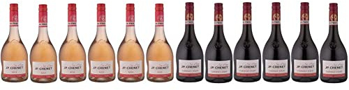 J.P. Chenet So Free - Vin rosé sans alcool - Sans arômes ajoutés, goût authentique - Origine : France (6 x 0.75 l) & So Free Cabernet Syrah Vin rouge sans alcool - Sans arômes ajoutés(6 x 0.75 L)