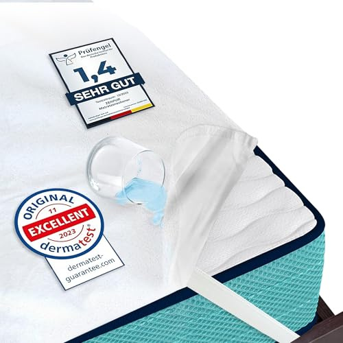 ZenPur Madrasskydd 180 x 200 cm – Ventilerande och Vattentätt – Oeko-TEX Standard 100 Certifierat – Fuktskydd och Inkontinensunderlägg – Tvättbart