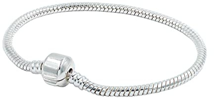 Passo Pulsera serpiente para charms en plata de 19cm. Serpento es una pulsera de mujer para personalizarla con tus charms preferidos con las medidas habituales