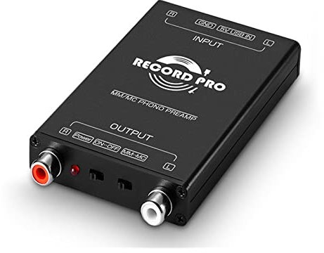 PAKLIF Lettore di Dischi in Vinile Mini preamplificatore Phono in Vinile MM/MC Phono Amplificatore Lettore Dvd/CD Tuner Monther Days Gift