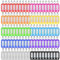 Ailvor Schlüsselanhänger Beschriftbar, 100 Stück Schlüsselschilder mit 20 Extra Etiketten, Schlüsselanhänger zum Beschriften für Koffer, Gepäckstücke, Haustiere, USB Sticks (10 Farben)