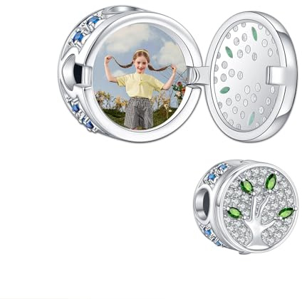 NINGAN Personalisierte Foto Charm Perlen 925 Sterling Silber Katzen und Hunde Baby, Familie Fotos Nachkommenschaft Personalisierte Charm Geschenke für Familie und Freunde