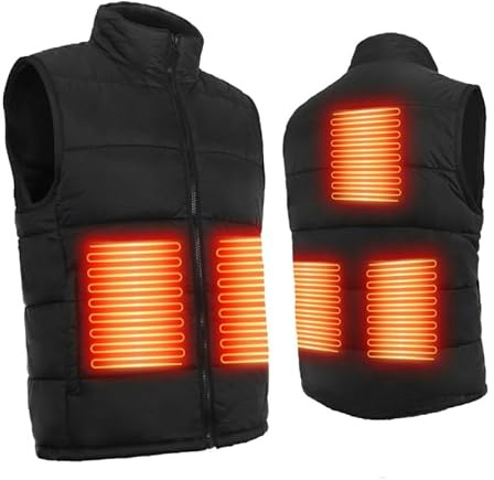 Warm Strom Heated Body Warmer Lightweight Heated Vest for Men Women, Fast Heated Gilet For Outdoor Activitie, Work, Motorcycling, Fishing, S(Battery Not Included),L