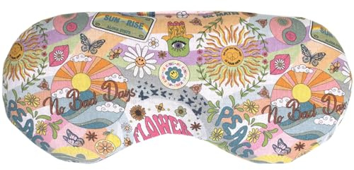 Bio-Bio Augenkissen Flower-Power - Kühlmaske & Kühlkissen für die Augen. Die natürliche Alternative zur Gel-Augenmaske - Leinsamenkissen