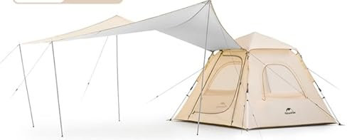 Naturehike Ango Pop Up Tende 2-4 Persone Tenda da Campeggio Impermeabile Antivento Facile Montaggio Tenda Automatica per Campeggio, Escursionismo, Outdoor