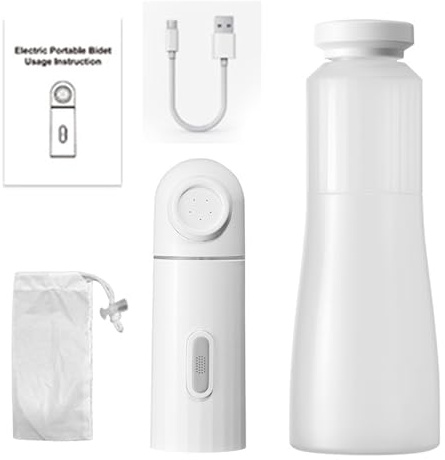 Po Dusche Bidet, Portable Bidet Elektrisch Tragbares Reise Bidetflasche Popodusche Hand-Bidet Wasserdichter Elektrisches Mobiles Reise Bidet Popo Shower Für Postpartum Infant Hemmoroid Pflege