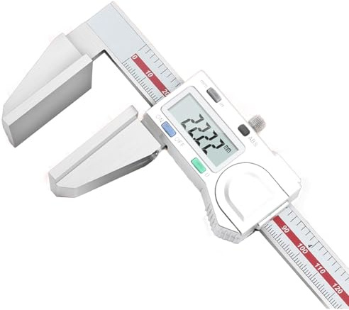 Digital Messschieber Messbereich 0-150 mm mit Breiter Messbacken, Großen Messflächen, LCD Display, Zoll/Metrik (150 mm)
