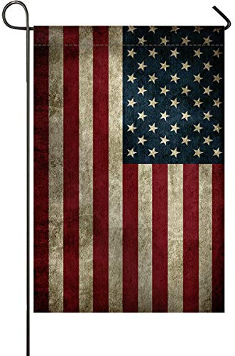 Garten Flagge Amerikanische Flagge Dekor Vintage Die Us-Flagge Gemälde Flaggen Banner Durable Garten Fahnen Lustige Fahne, Für Bauernhaus, Veranda, 30x45cm