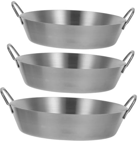 COSMEVIVI 3pezzi Ciotole Inossidabile Per Ramen e Zuppa Per e Dessert Per Design Manici