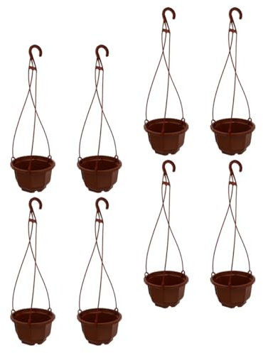 TINEASUR 8 Ensembles Pot De Chlorophytum Pot De Fleur Pot De Fleurs Décoratif Pot De Fleurs Chlorophytum Paniers Suspendus pour Plantes D'extérieur Suspendu Plastique