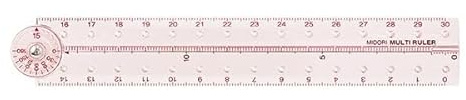Midori 42302006 Multi Ruler, 11.8 inches (30 cm), Pink A