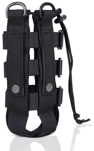 WUSJCOF Porta Botellas Molle Accesorios para Mochila Bolsa de Botella de Agua Ancho Ajustable 7-15 cm para Camping Senderismo Deportes al Aire Libre