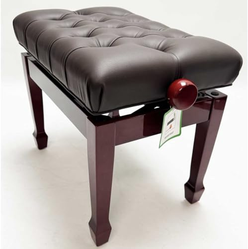 Steinhoven “CADENZA” Adjustable Piano Stool (Polished Mahogany)