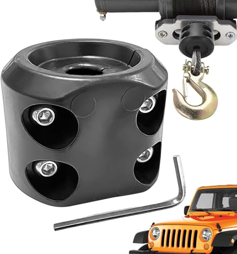 Iouyjiu Stopper Kabelhaken für Seilwinde | Autozubehör | Rutschfester Anschlag für Seilwindenhaken für Abschleppung, Pfade, Offroad, Versand und LKW