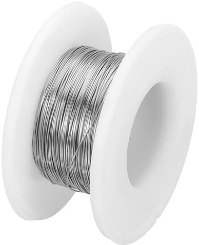 QUARKZMAN Alambre Resistivo De Calentamiento De 98 Pies Alambre De Nicrom | De 0.25 Mm Y Calibre 30, Alambre Resistivo Para Electrodomésticos, Para Bobinar
