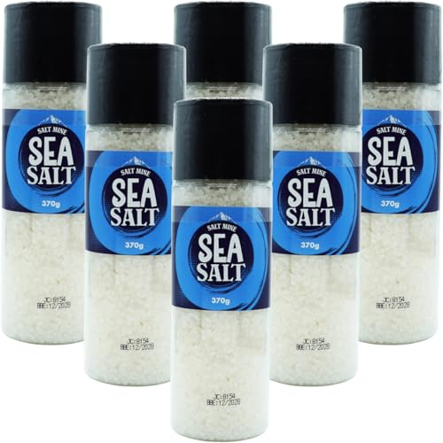 Saltmine Sea Salt Grinder, 370g, 6 Pack