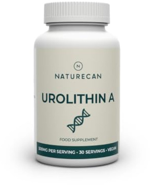 Naturecan Urolithin A 500 mg (30 Kapseln) - Hochreines Nahrungsergänzungsmittel, 100% Vegan, 30 Portionen