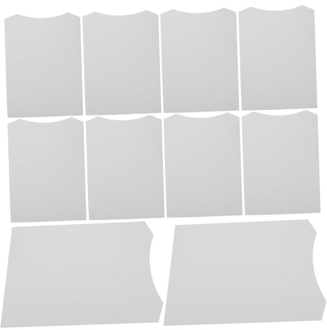 CTIRCHIU Paper Shirt Cardboard for Shirt Packaging and Home Use 10pcs White 23x31cm Size, Sturdy Paperboard Liner for T-shirt Folding and Shaping Garments for Clothes